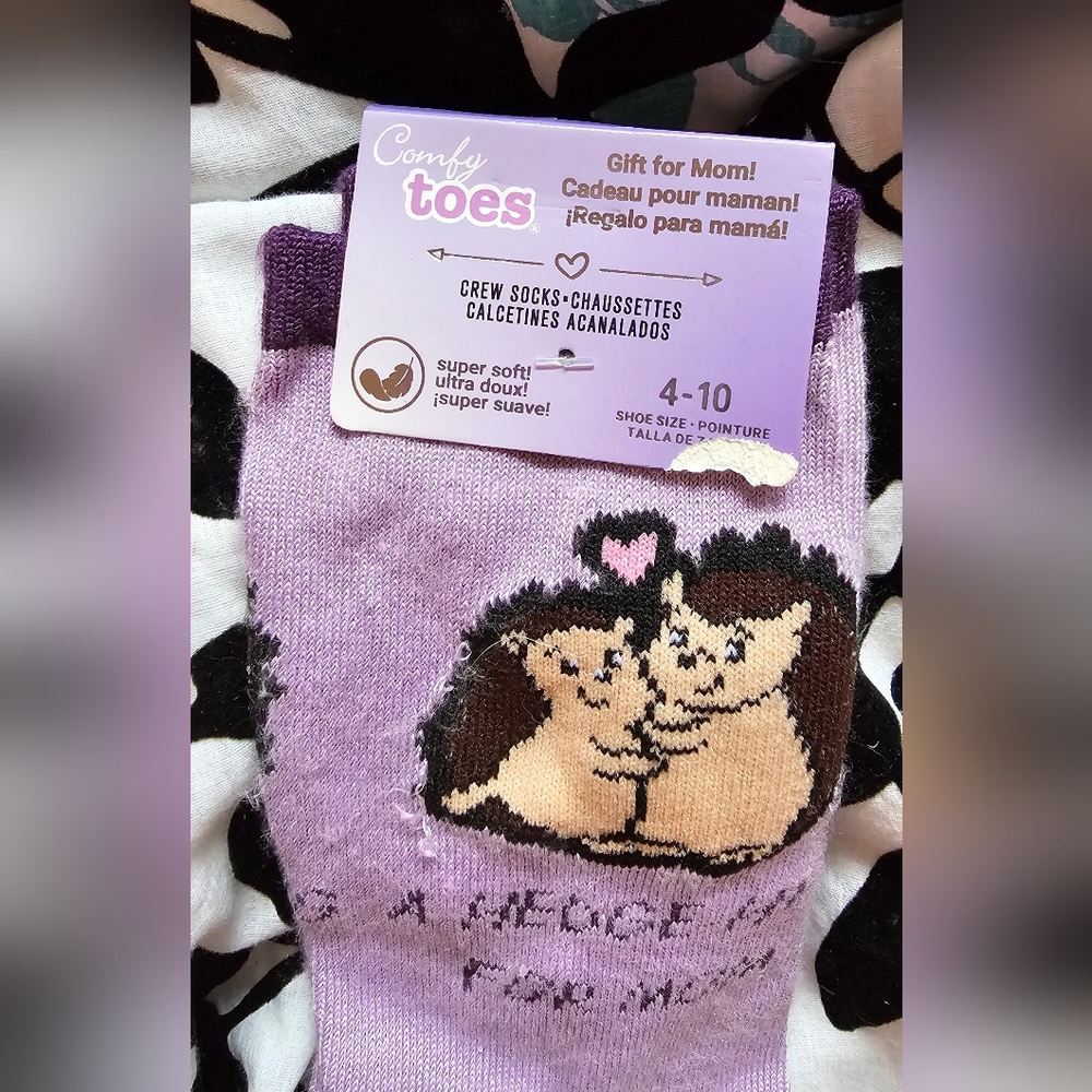 Mom headgehog socks - Picture 2 of 3